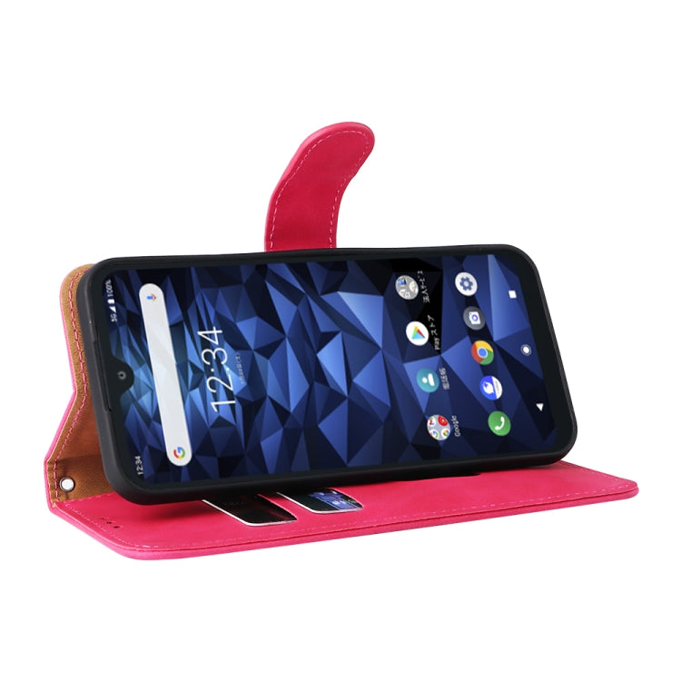 For Kyocera DIGNO BX2 Skin Feel Magnetic Buckle Leather Phone Case
