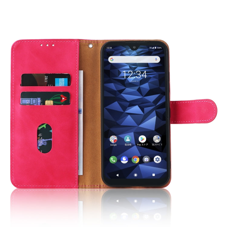 For Kyocera DIGNO BX2 Skin Feel Magnetic Buckle Leather Phone Case