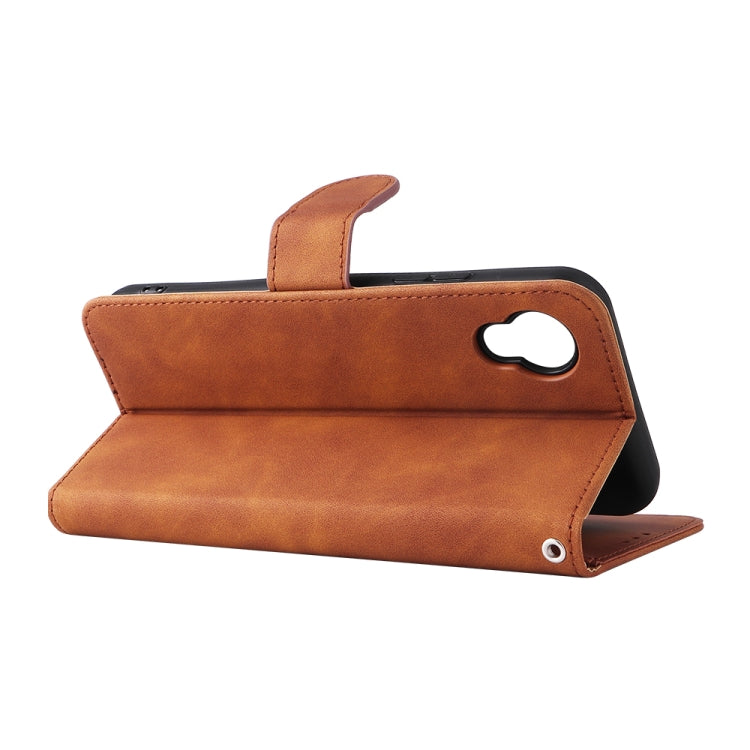 For Kyocera DIGNO BX2 Skin Feel Magnetic Buckle Leather Phone Case