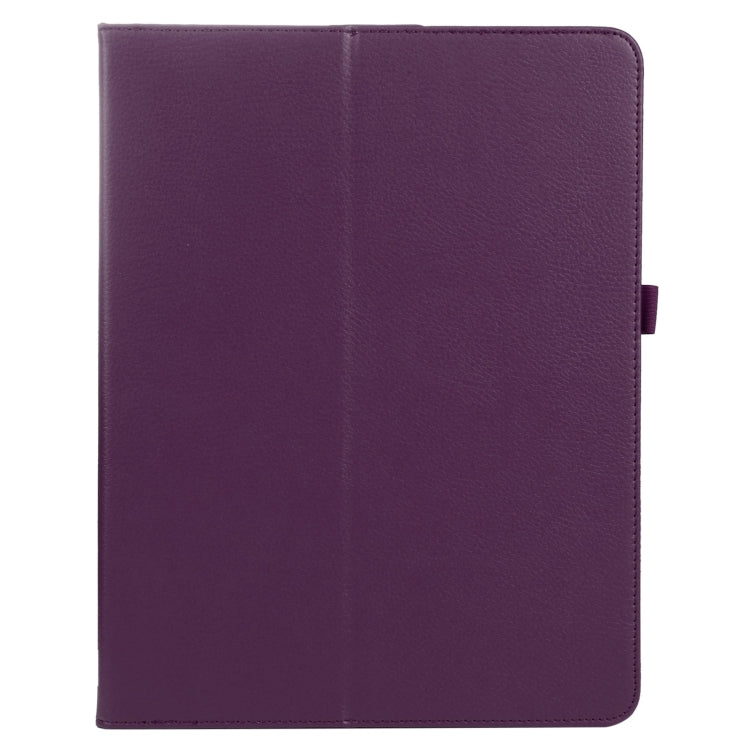 For iPad Pro 12.9 2022 / 2021 / 2020 / 2018 Litchi Texture Solid Color Leather Tablet Case