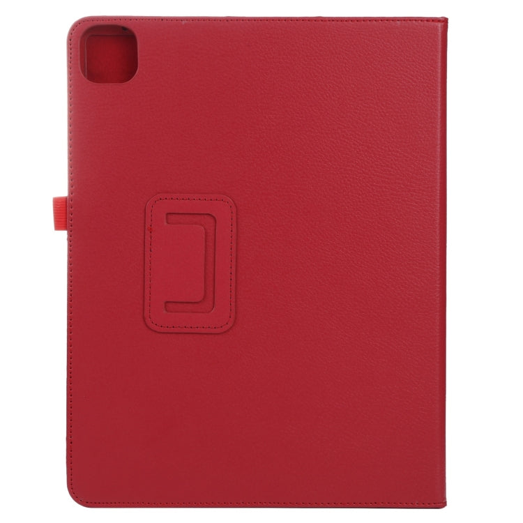 For iPad Pro 12.9 2022 / 2021 / 2020 / 2018 Litchi Texture Solid Color Leather Tablet Case