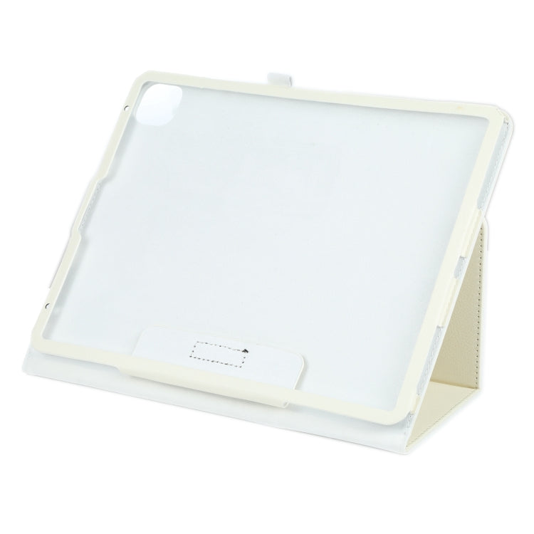 For iPad Pro 12.9 2022 / 2021 / 2020 / 2018 Litchi Texture Solid Color Leather Tablet Case