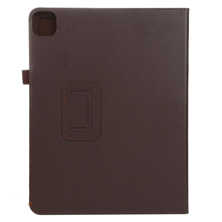 For iPad Pro 12.9 2022 / 2021 / 2020 / 2018 Litchi Texture Solid Color Leather Tablet Case