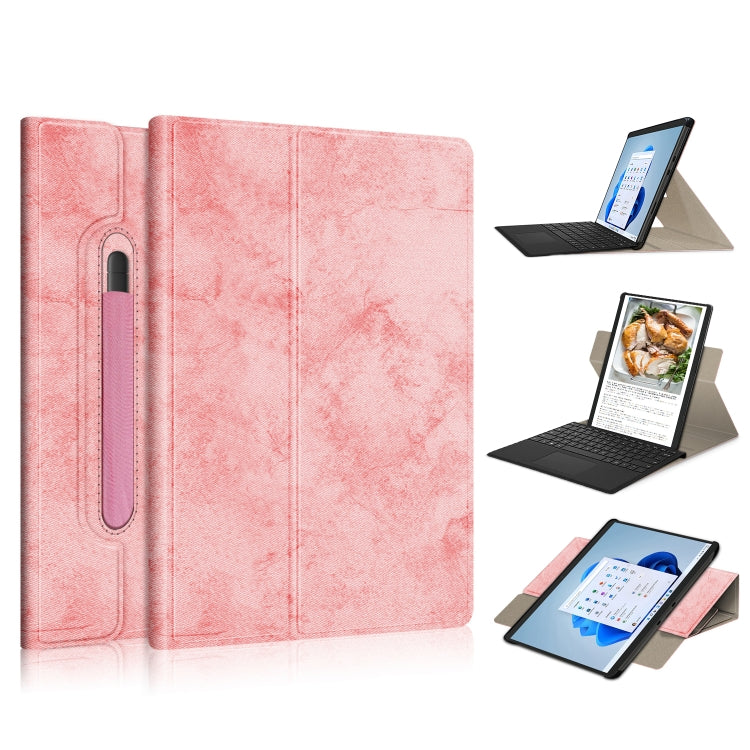 For Microsoft Surface Pro 8 360 Degrees Rotation Leather Tablet Case