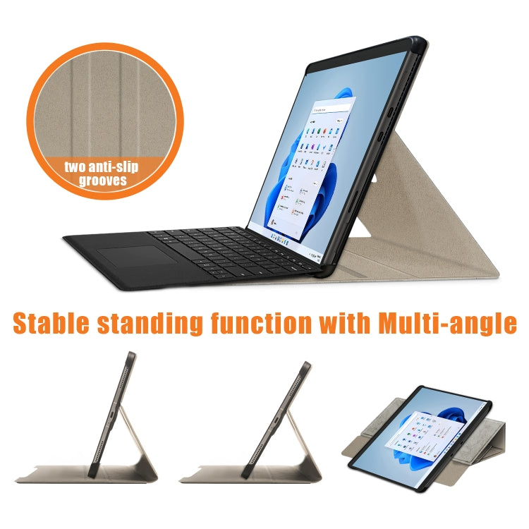 For Microsoft Surface Pro 8 360 Degrees Rotation Leather Tablet Case