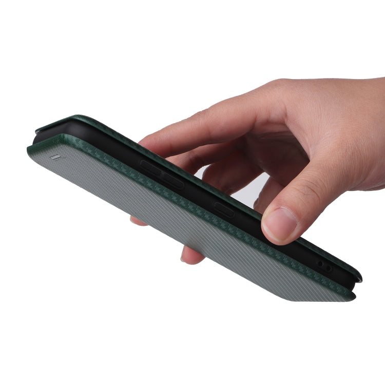 For Kyocera DIGNO BX2 Carbon Fiber Texture Horizontal Flip PU Phone Case