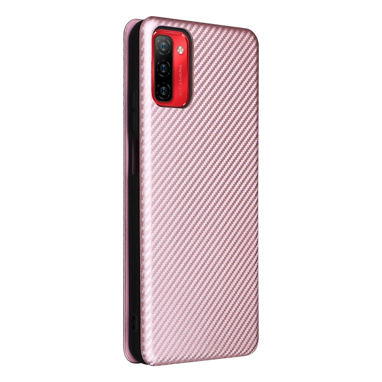 For Ulefone Note 12P Carbon Fiber Texture Horizontal Flip PU Phone Case