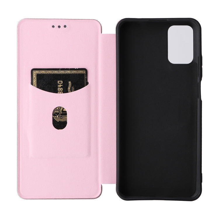 For Ulefone Note 12P Carbon Fiber Texture Horizontal Flip PU Phone Case
