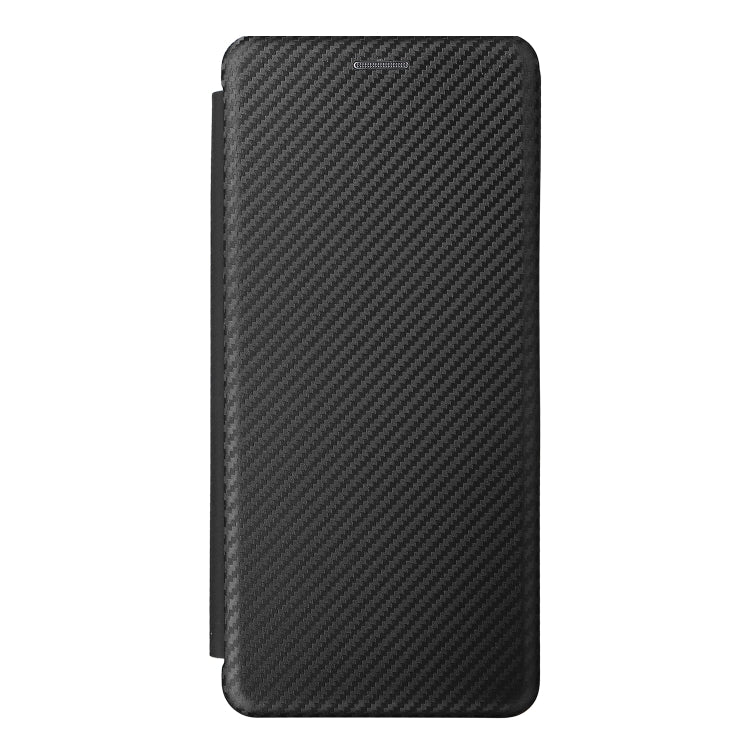 For Ulefone Note 12P Carbon Fiber Texture Horizontal Flip PU Phone Case