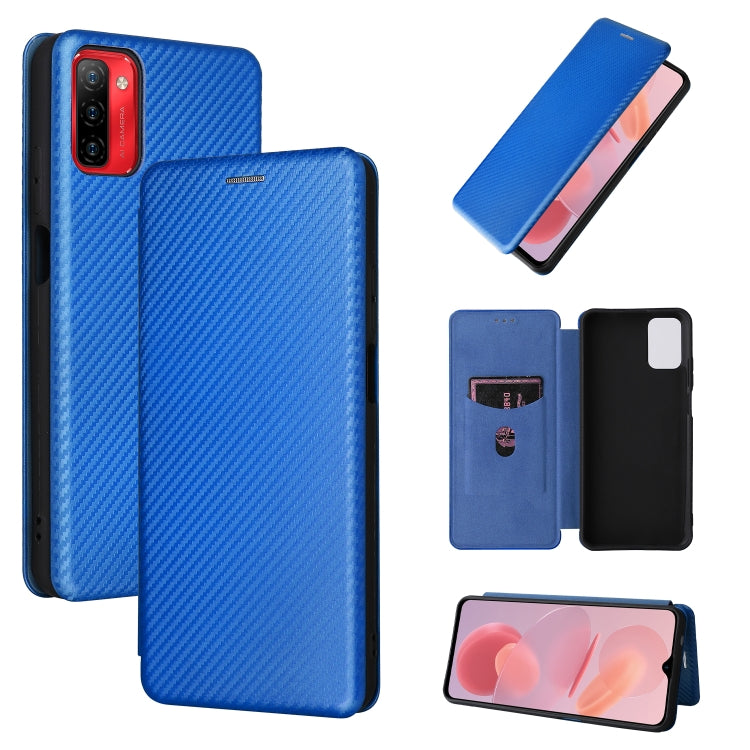 For Ulefone Note 12P Carbon Fiber Texture Horizontal Flip PU Phone Case