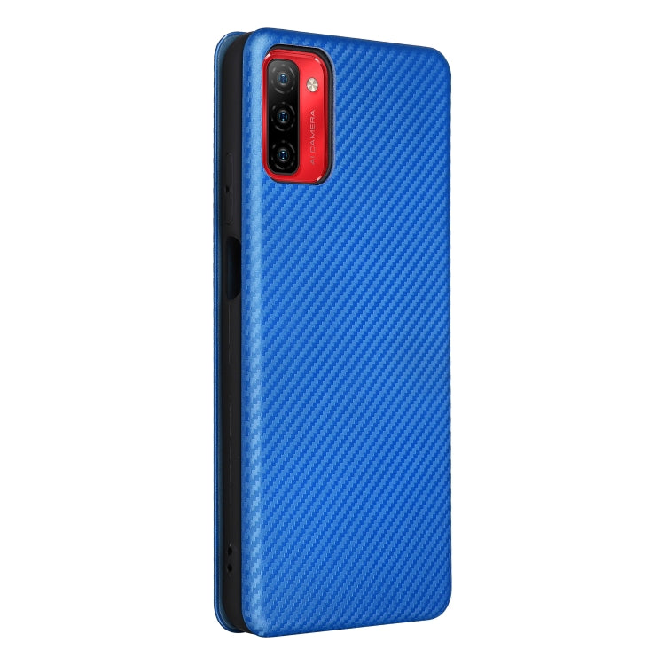 For Ulefone Note 12P Carbon Fiber Texture Horizontal Flip PU Phone Case