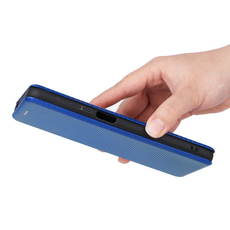 For Ulefone Note 12P Carbon Fiber Texture Horizontal Flip PU Phone Case