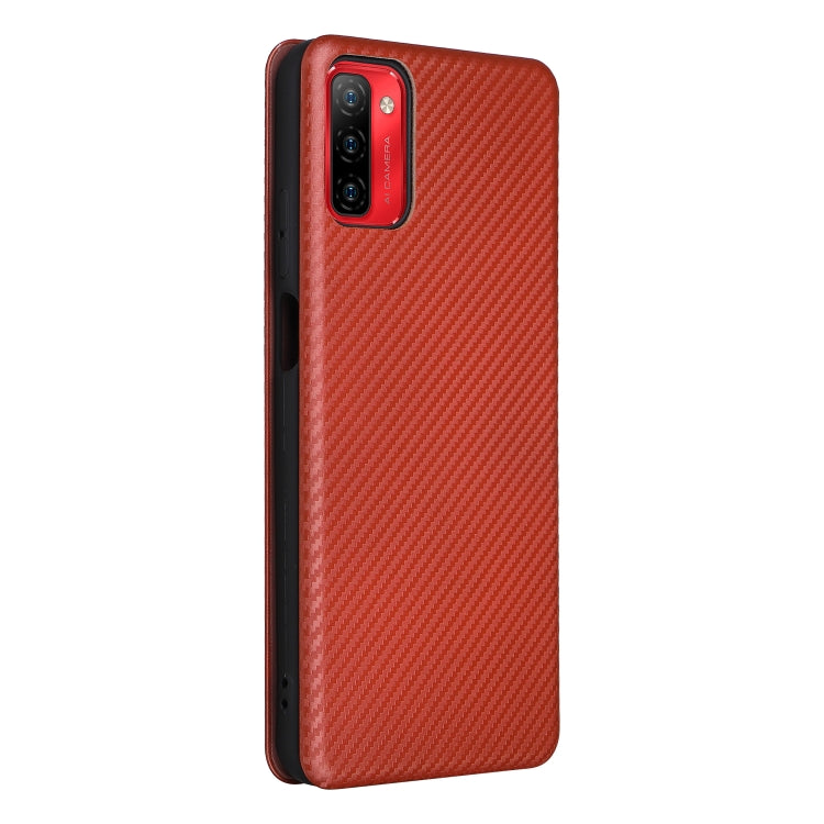 For Ulefone Note 12P Carbon Fiber Texture Horizontal Flip PU Phone Case