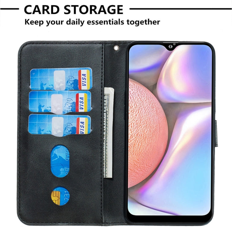 For Galaxy A10s Fashion Calf Texture Zipper Horizontal Flip PU Leather Case, with Holder & Card Slots & Wallet