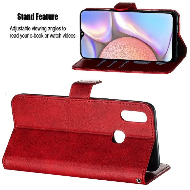 For Galaxy A10s Fashion Calf Texture Zipper Horizontal Flip PU Leather Case, with Holder & Card Slots & Wallet