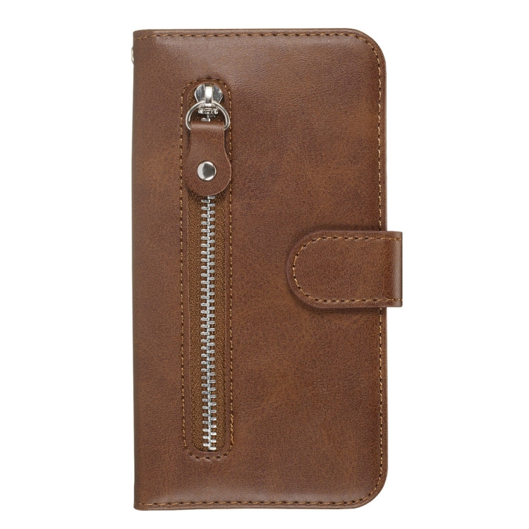 For Galaxy A10s Fashion Calf Texture Zipper Horizontal Flip PU Leather Case, with Holder & Card Slots & Wallet