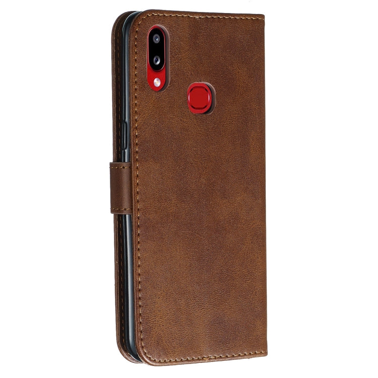For Galaxy A10s Fashion Calf Texture Zipper Horizontal Flip PU Leather Case, with Holder & Card Slots & Wallet