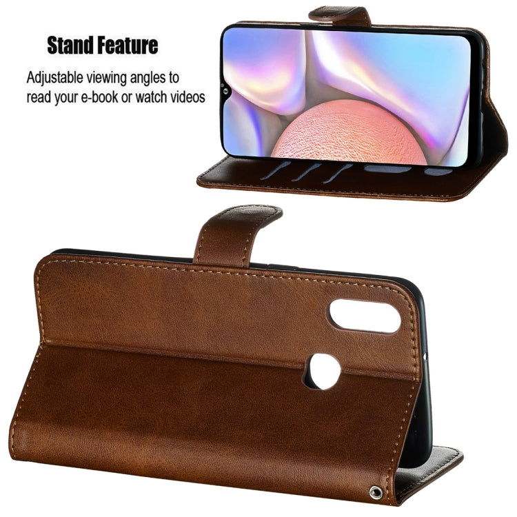 For Galaxy A10s Fashion Calf Texture Zipper Horizontal Flip PU Leather Case, with Holder & Card Slots & Wallet
