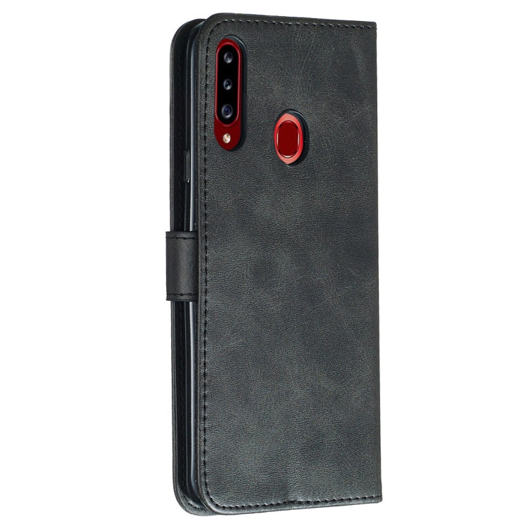For Galaxy A20s Fashion Calf Texture Zipper Horizontal Flip PU Leather Case, with Holder & Card Slots & Wallet