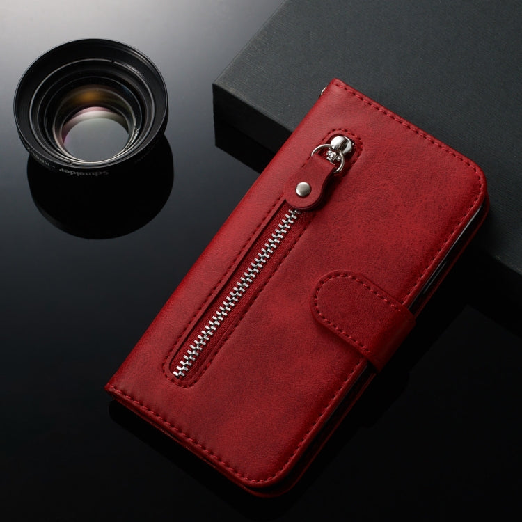 For Galaxy A20s Fashion Calf Texture Zipper Horizontal Flip PU Leather Case, with Holder & Card Slots & Wallet