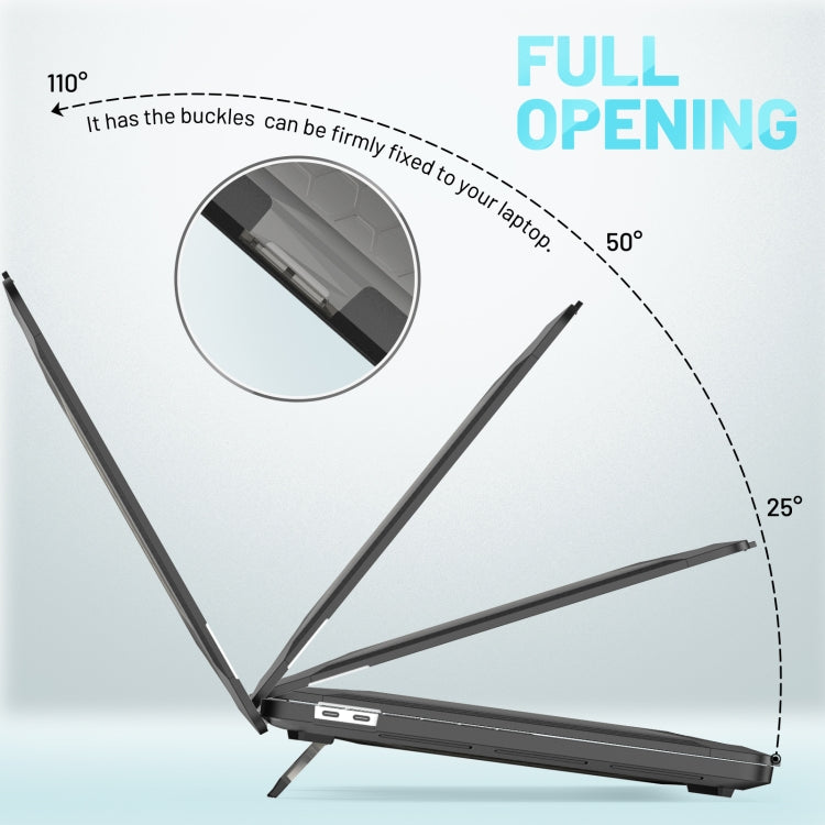 PC + TPU Honeycomb Laptop Protective Case For MacBook Pro 16 inch A2141