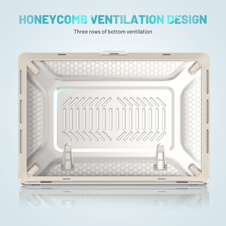 PC + TPU Honeycomb Laptop Protective Case For MacBook Pro 16 inch A2141