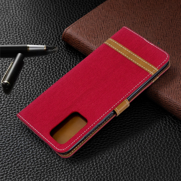 For Galaxy S20 Ultra Color Matching Denim Texture Horizontal Flip PU Leather Case with Holder & Card Slots & Wallet & Lanyard