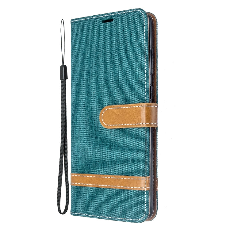 For Galaxy S20 Ultra Color Matching Denim Texture Horizontal Flip PU Leather Case with Holder & Card Slots & Wallet & Lanyard