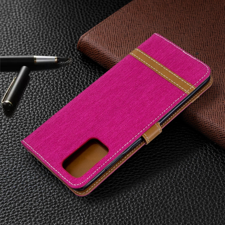 For Galaxy S20 Ultra Color Matching Denim Texture Horizontal Flip PU Leather Case with Holder & Card Slots & Wallet & Lanyard