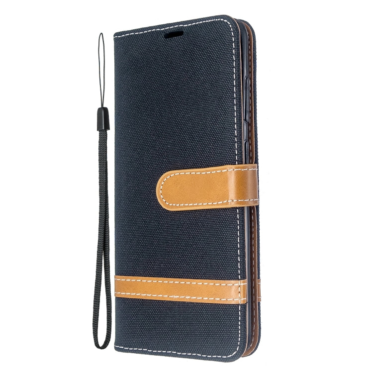 For Galaxy S20 Color Matching Denim Texture Horizontal Flip PU Leather Case with Holder & Card Slots & Wallet & Lanyard