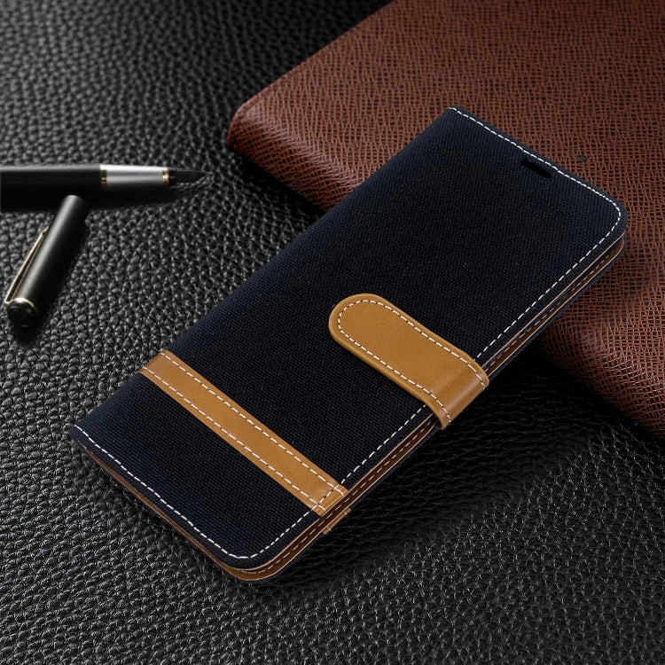 For Galaxy S20 Color Matching Denim Texture Horizontal Flip PU Leather Case with Holder & Card Slots & Wallet & Lanyard