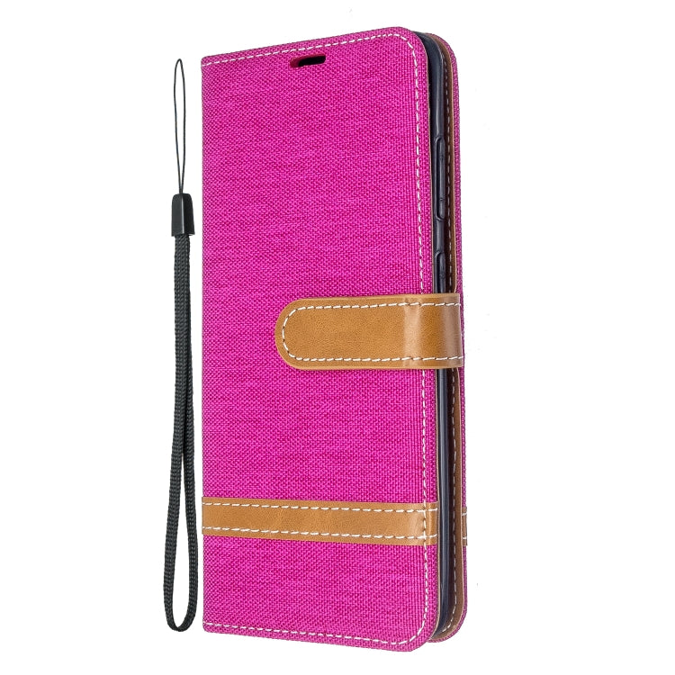 For Galaxy S20 Color Matching Denim Texture Horizontal Flip PU Leather Case with Holder & Card Slots & Wallet & Lanyard