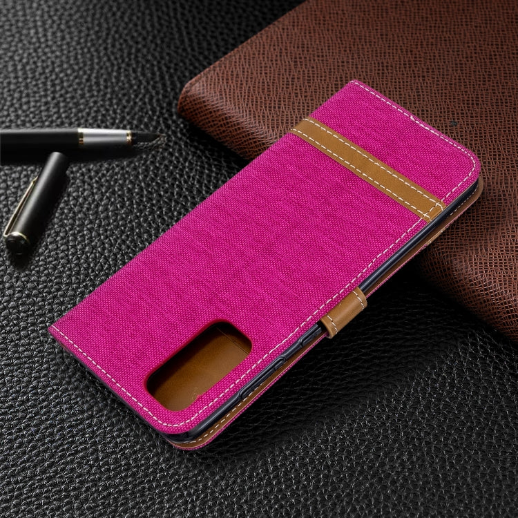 For Galaxy S20 Color Matching Denim Texture Horizontal Flip PU Leather Case with Holder & Card Slots & Wallet & Lanyard