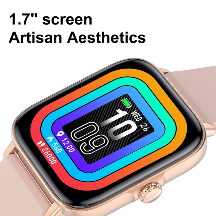 T46S 1.70 inch HD Screen Smart Watch, Support Bluetooth Call & Temperature Monitoring