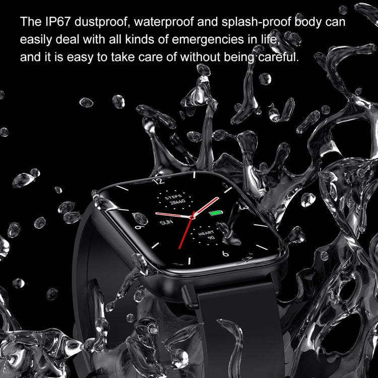 T46S 1.70 inch HD Screen Smart Watch, Support Bluetooth Call & Temperature Monitoring