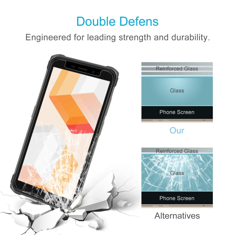 50 PCS 0.26mm 9H 2.5D Tempered Glass Film For Ulefone Armor X10