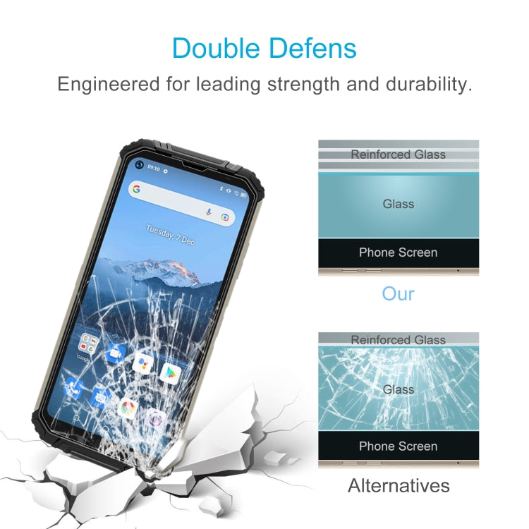 50 PCS 0.26mm 9H 2.5D Tempered Glass Film For Oukitel WP16