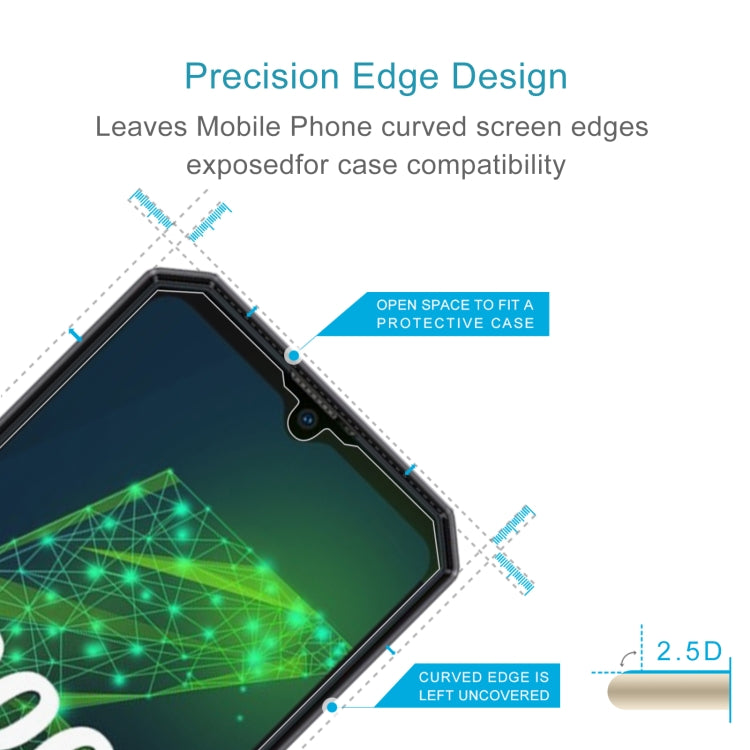 50 PCS 0.26mm 9H 2.5D Tempered Glass Film For Oukitel K15 Pro