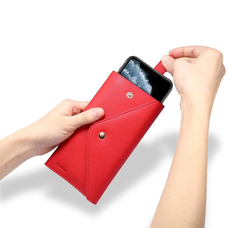 For 6.5 inch and Below Multifunctional Phone Retro Frosted Horizontal Flip Leather Case with Card Slot & Holder &  Wallet & Photo Frame & Lanyard