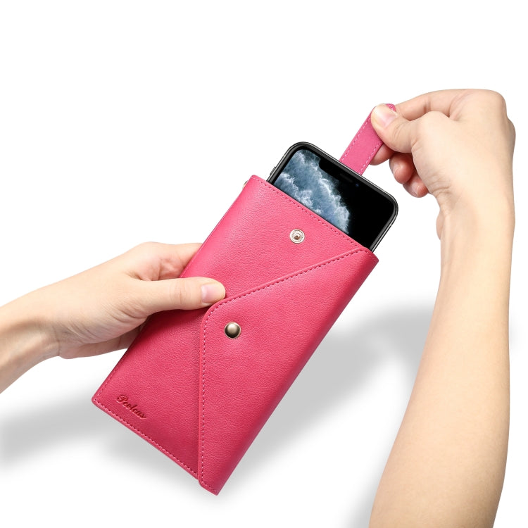 For 6.5 inch and Below Multifunctional Phone Retro Frosted Horizontal Flip Leather Case with Card Slot & Holder &  Wallet & Photo Frame & Lanyard