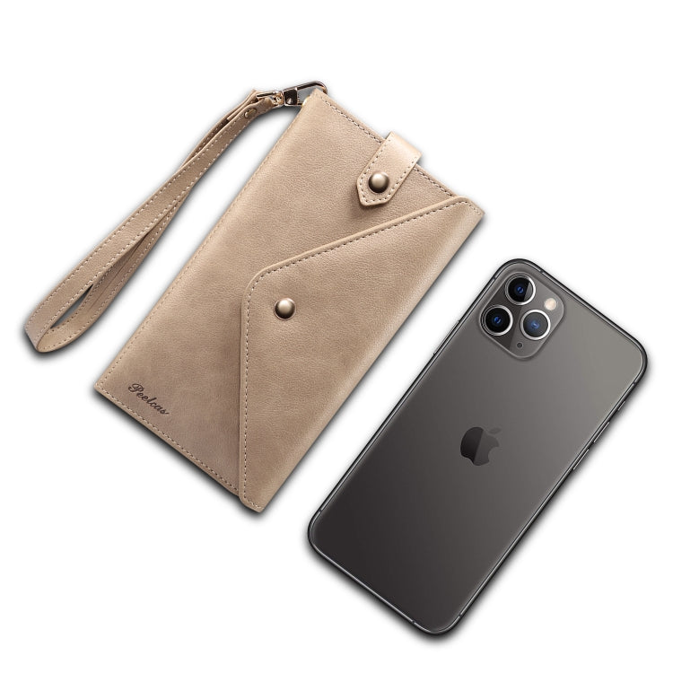 For 6.5 inch and Below Multifunctional Phone Retro Frosted Horizontal Flip Leather Case with Card Slot & Holder &  Wallet & Photo Frame & Lanyard