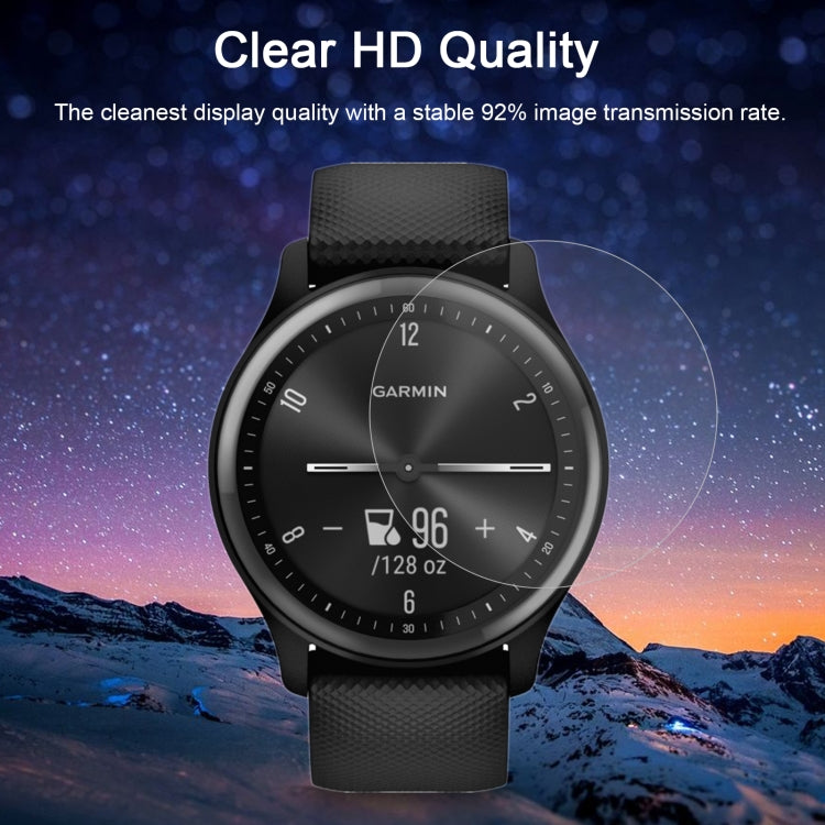 20 PCS 0.26mm 2.5D 9H Tempered Glass Film Screen Protector For GarminMove Sport