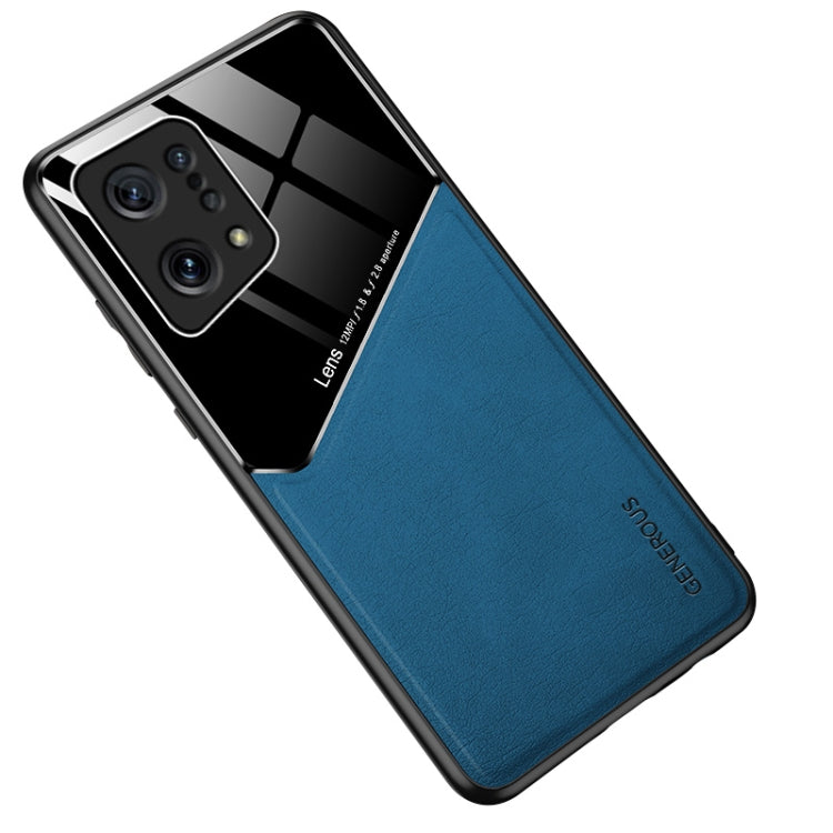 For OPPO Find X5 All-inclusive Leather + Organic Glass Phone Case