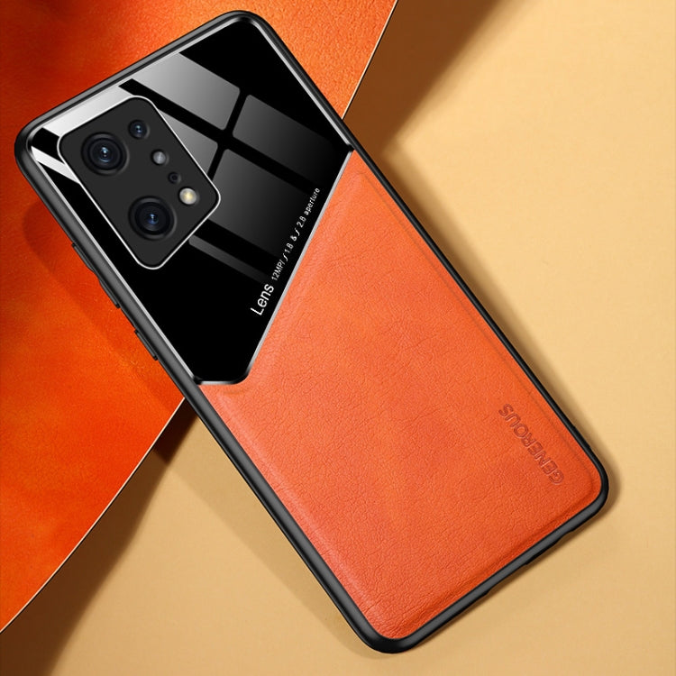 For OPPO Find X5 Pro All-inclusive Leather + Organic Glass Phone Case