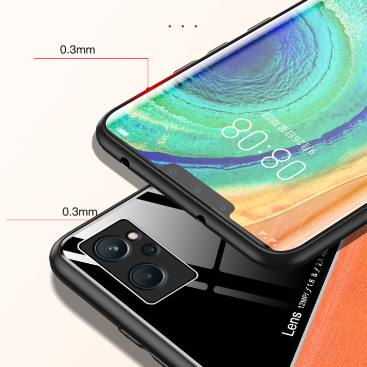 For OPPO Realme 9i All-inclusive Leather + Organic Glass Phone Case