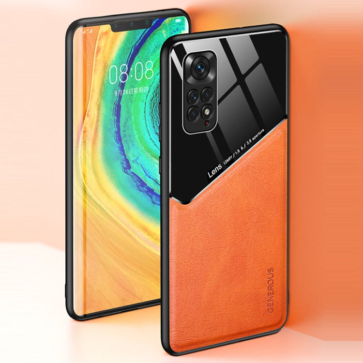 For Xiaomi Redmi Note 11 4G All-inclusive Leather + Organic Glass Phone Case
