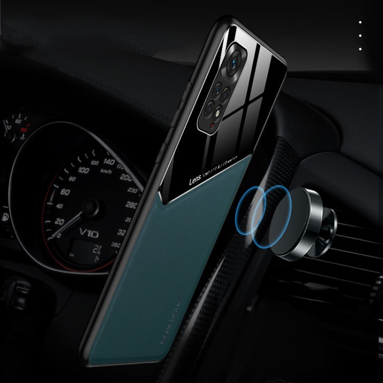 For Xiaomi Redmi Note 11 4G All-inclusive Leather + Organic Glass Phone Case