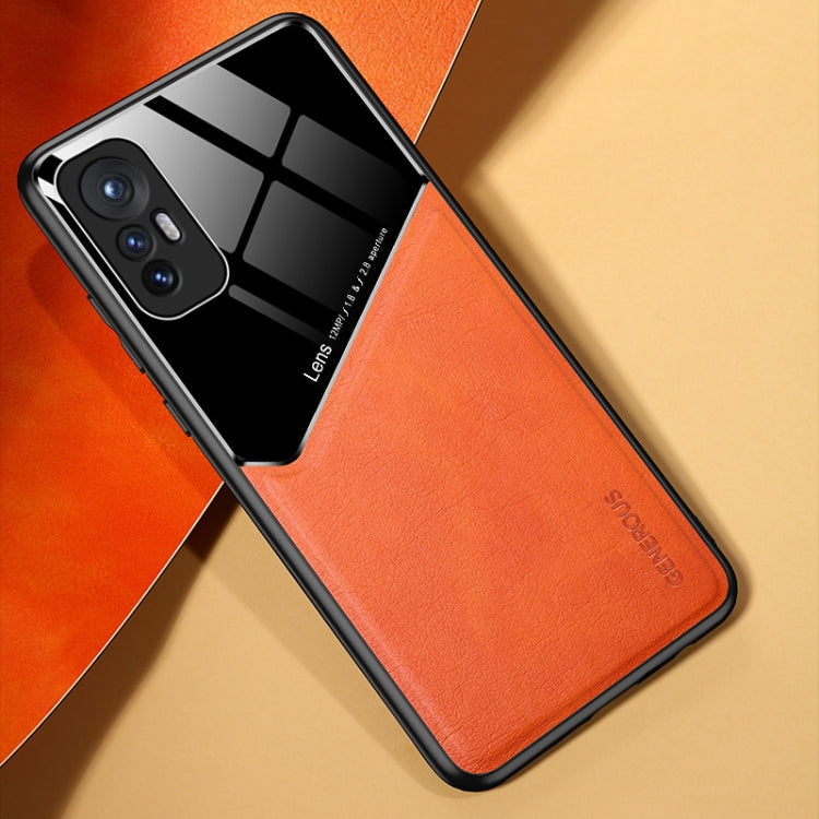 For Xiaomi 12 All-inclusive Leather + Organic Glass Phone Case