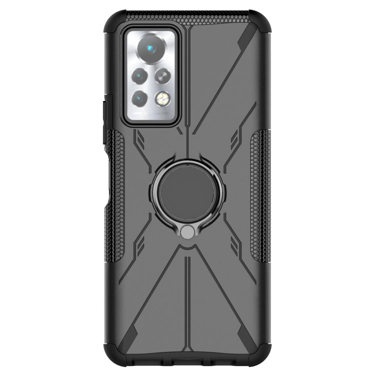 For Infinix Note 11 Pro Armor Bear Shockproof PC + TPU Phone Case with Ring Holder