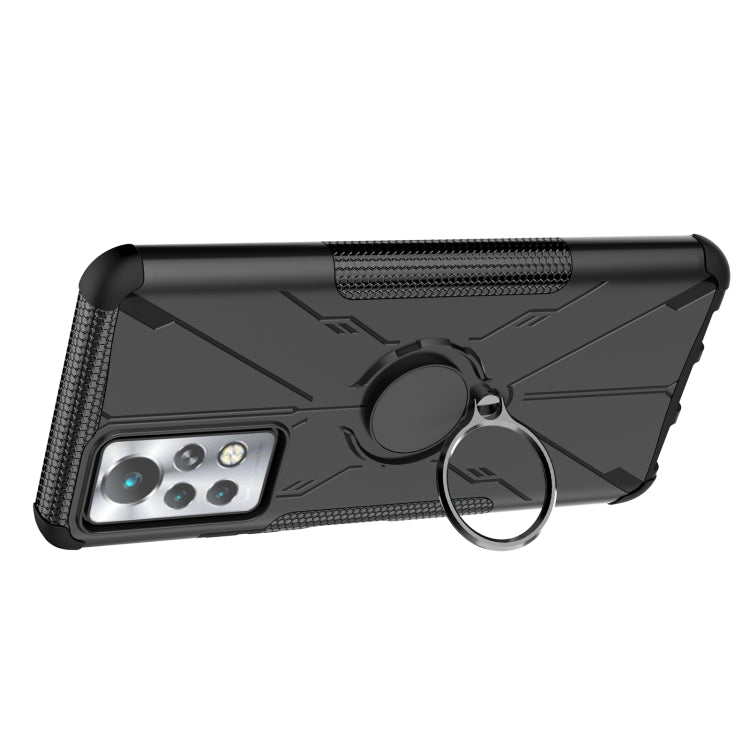 For Infinix Note 11 Pro Armor Bear Shockproof PC + TPU Phone Case with Ring Holder